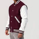 Leather Sleeves Varsity Letterman Jacket