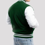 Leather Sleeves Varsity Letterman Jacket