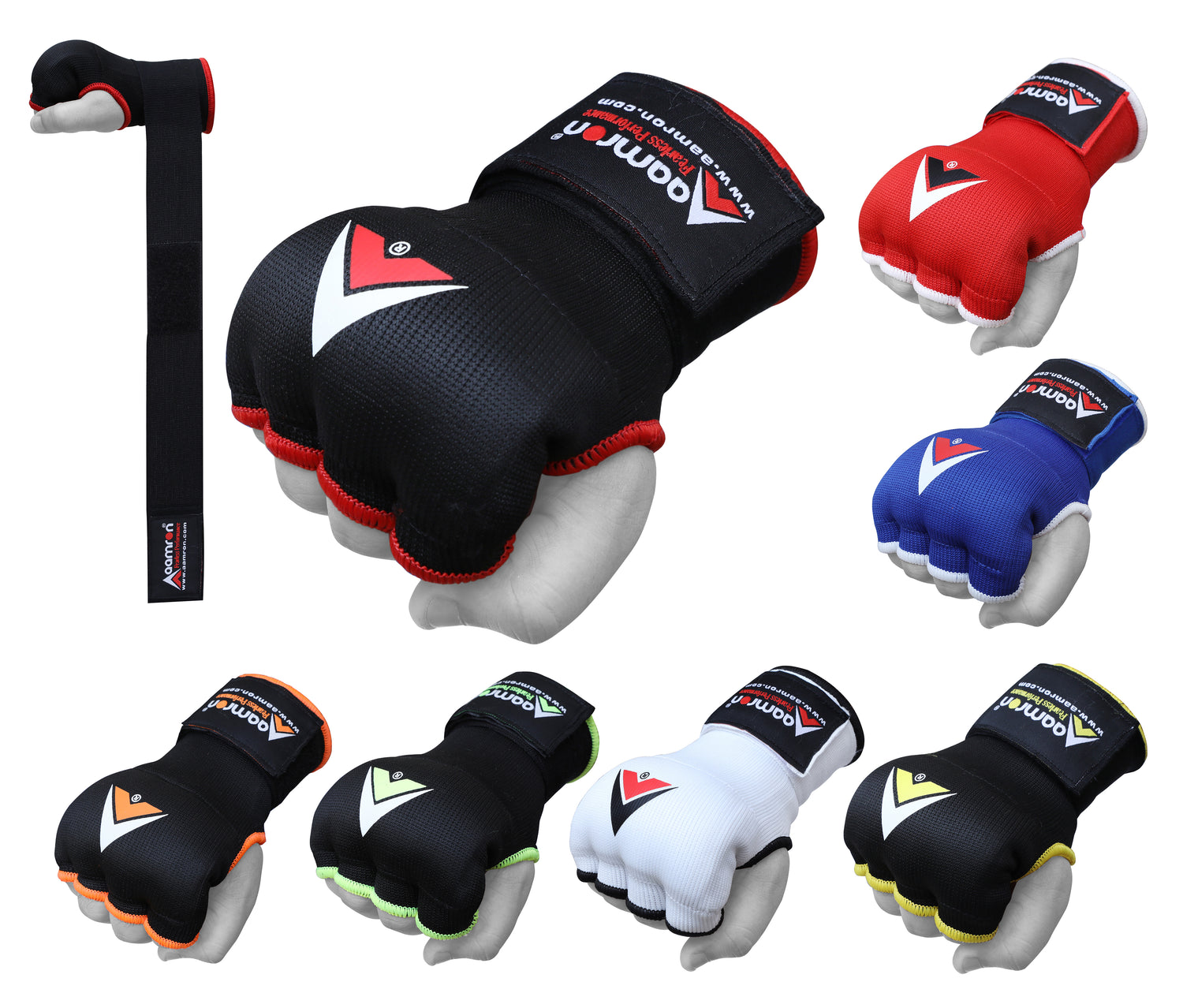 Aamron ® MMA Boxing Hand Quick Wraps Inner Bandages Gloves Protector M