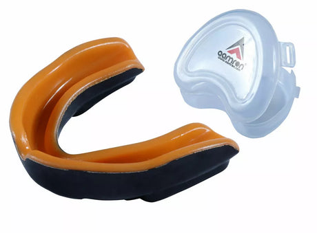 Aamron® Gel Gum Shield & Case Mouth Guard Boxing Teeth Grinding MMA Rugby GSGP1A