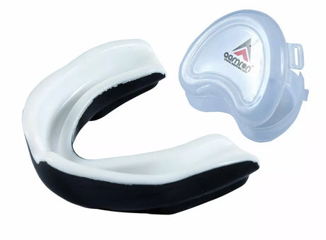 Aamron® Gel Gum Shield & Case Mouth Guard Boxing Teeth Grinding MMA Rugby GSGP1A