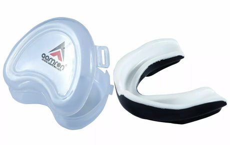 Aamron® Gel Gum Shield & Case Mouth Guard Boxing Teeth Grinding MMA Rugby GSGP1A