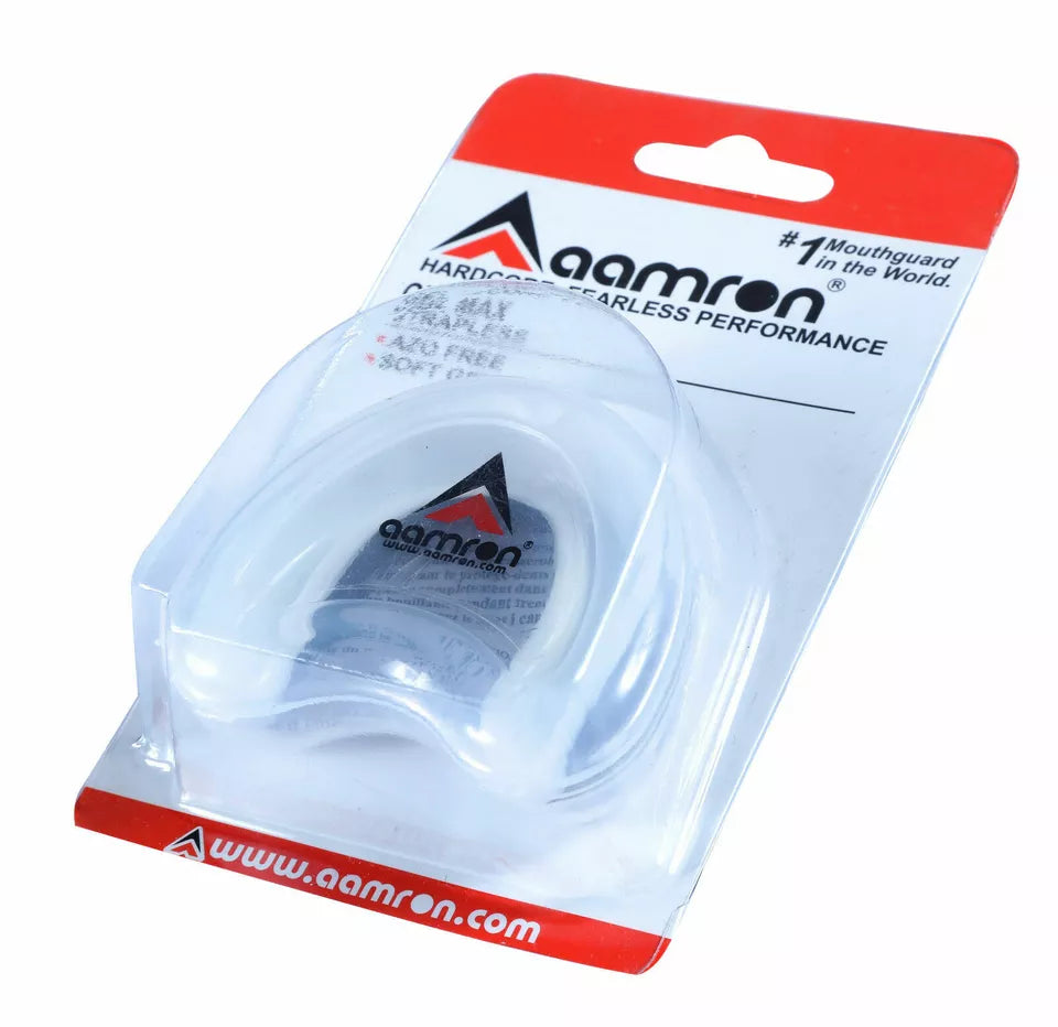 Aamron® Gel Gum Shield & Case Mouth Guard Boxing Teeth Grinding MMA Rugby GSGP1A