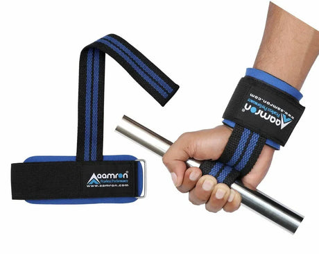 Aamron ® Weight Lifting Training Gym Straps Hand Bar Wrist Support Wraps