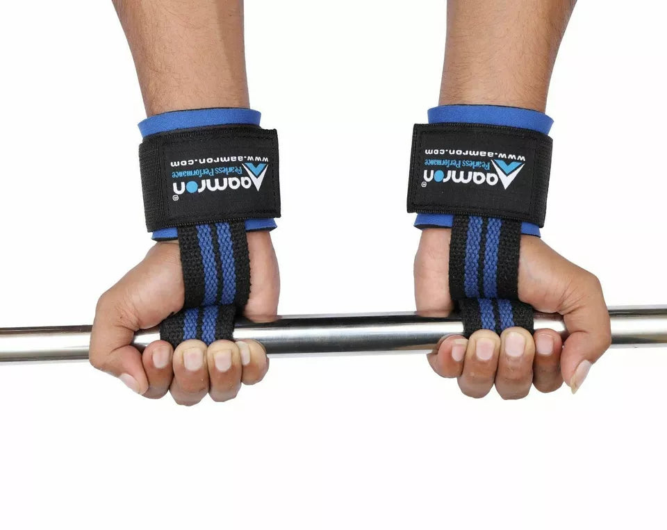 Aamron ® Weight Lifting Training Gym Straps Hand Bar Wrist Support Wraps