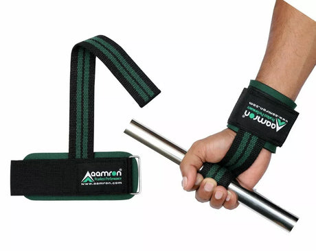 Aamron ® Weight Lifting Training Gym Straps Hand Bar Wrist Support Wraps