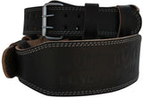 Aamron ® 4” Tanned Leather Weight Lifting Belt Back Support Strap Gym Training