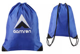 Aamron® 2 x Drawstring Bags Gym Sack Pull String Gym Swimming Sports School Bag