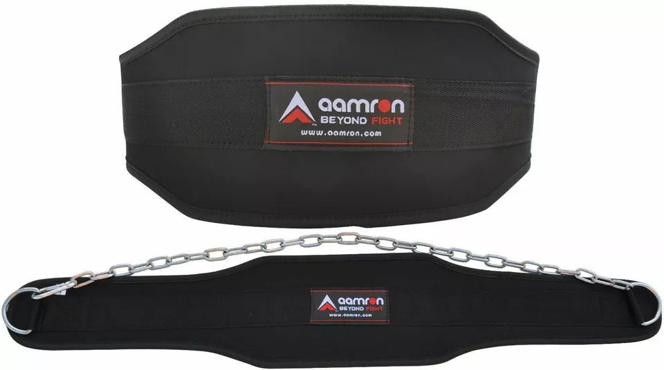 Aamron ® Dipping Belt Body Building Weight Lifting Dip Chain Exercise Gym